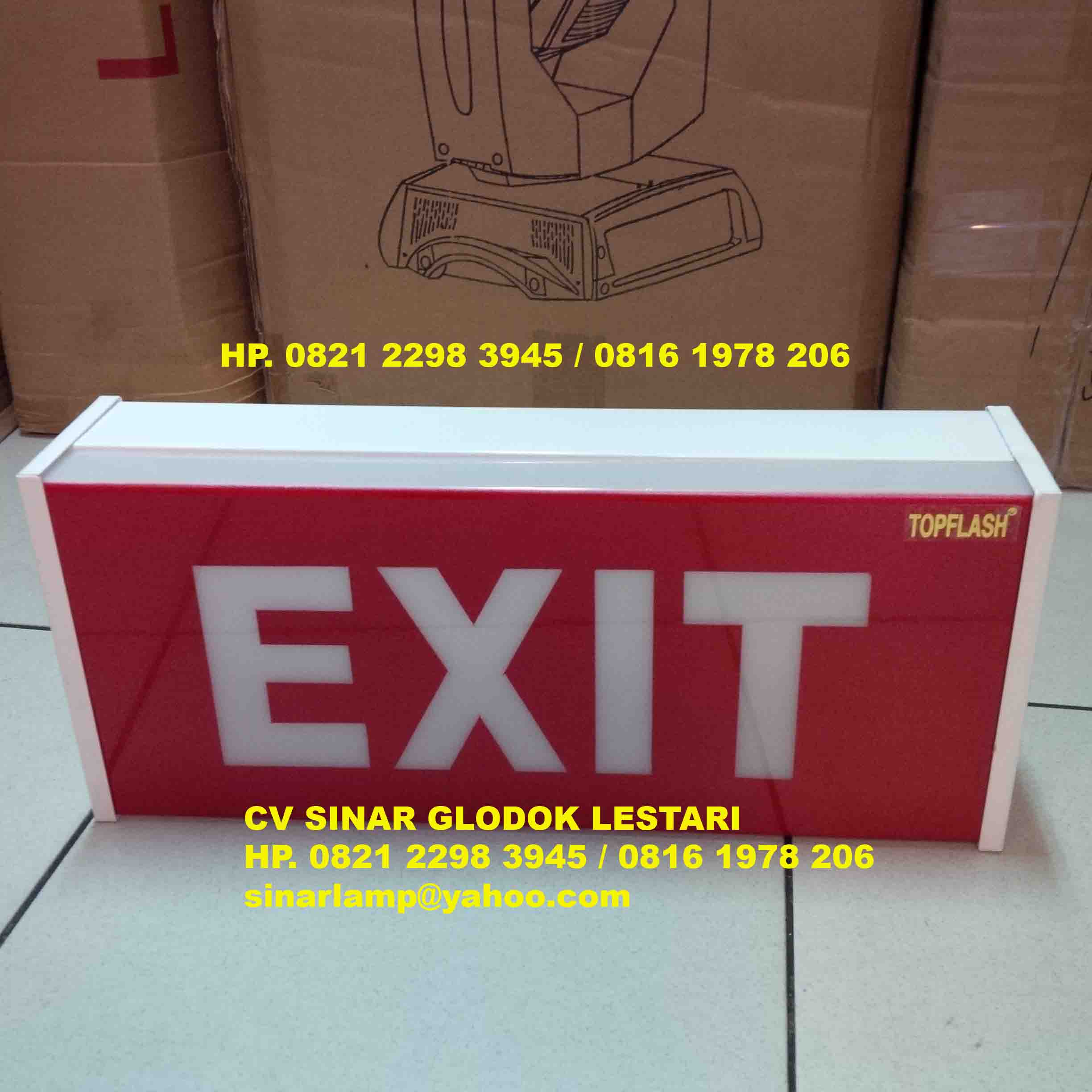 Emergency Exit Box Warna Merah